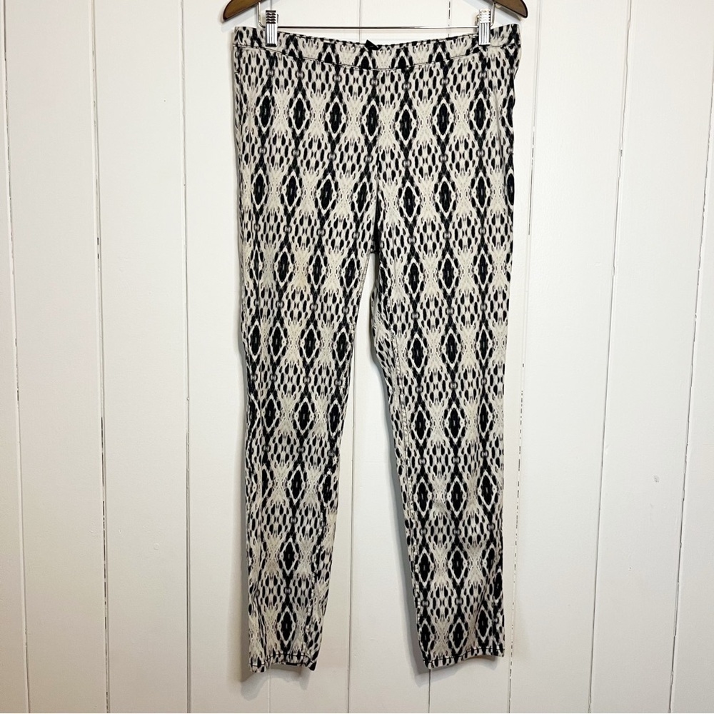 H&M Black and White Abstract Print Pants. Size 12.